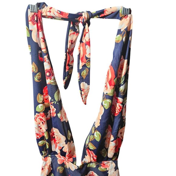 Coscoship Care for life Floral Print One-Piece Swimsuit With Open Back & Adjusta - Picture 2 of 16